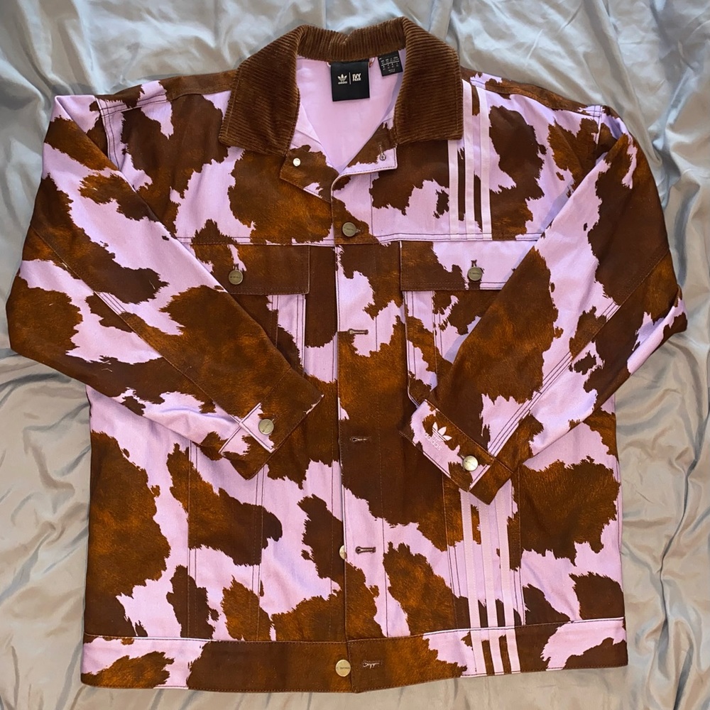 Adidas X Ivy Park Rodeo Cow Denim Jacket